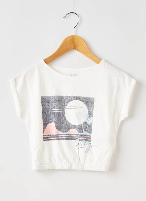 T-shirt blanc ROXY pour fille
