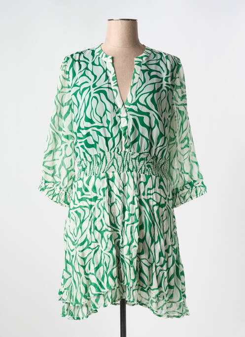 Robe courte vert AN' GE pour femme