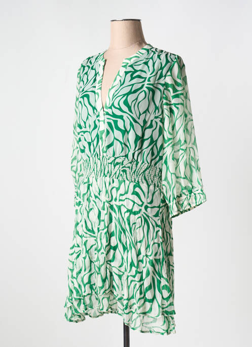 Robe courte vert AN' GE pour femme