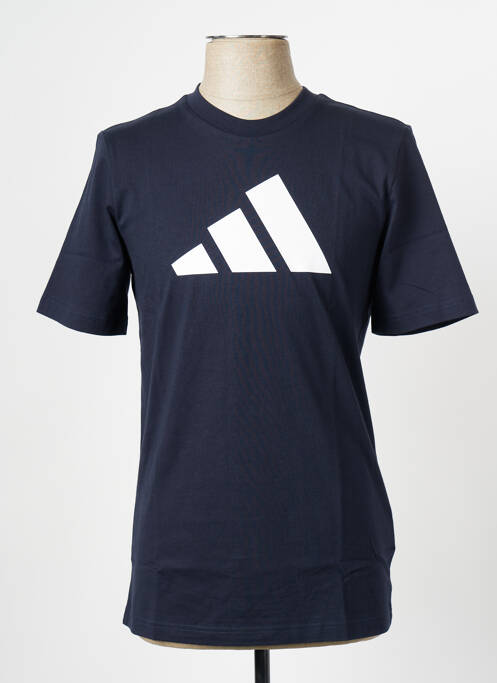 T-shirt bleu ADIDAS pour homme