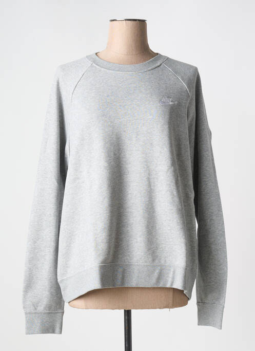 Sweat-shirt gris NIKE pour femme