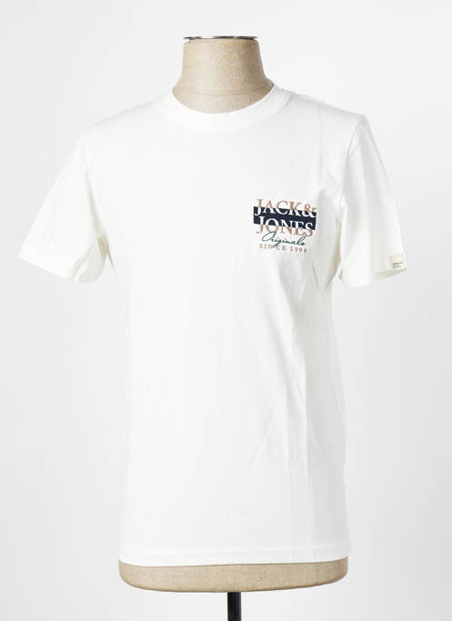 T-shirt blanc JACK & JONES pour homme