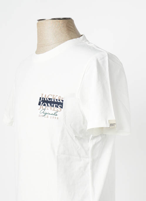 T-shirt blanc JACK & JONES pour homme