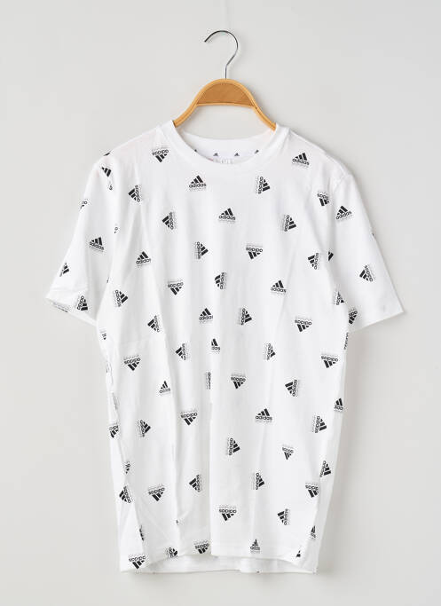 T-shirt blanc ADIDAS pour garçon