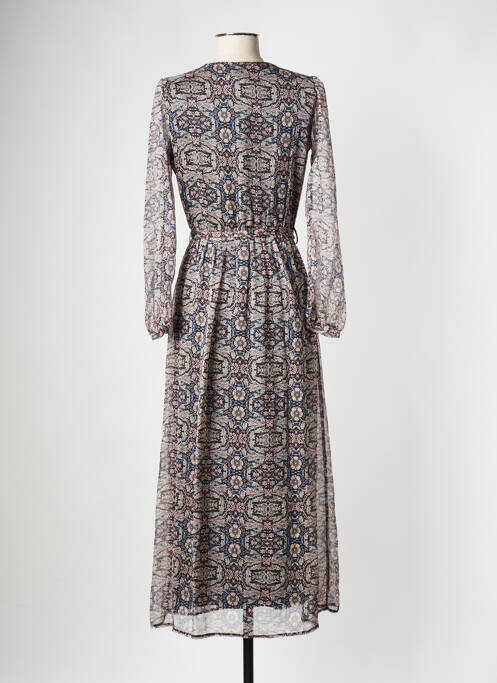 Robe mi-longue rose LA FEE MARABOUTEE pour femme