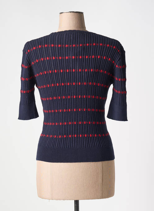 Gilet manches courtes bleu LA PETITE FRANCAISE pour femme