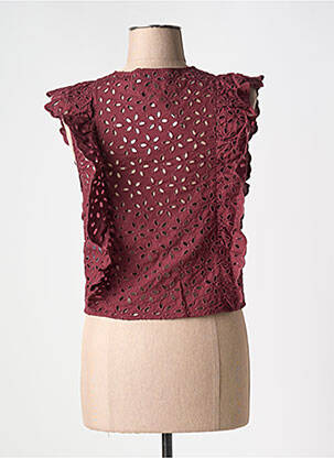 Top col v rouge ESSENTIEL ANTWERP femme