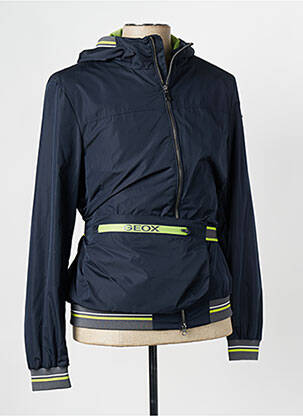 Blouson capuche bleu GEOX homme