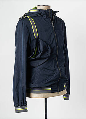 Blouson capuche bleu GEOX homme