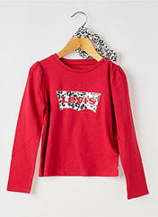 T-shirt rouge LEVIS pour fille seconde vue