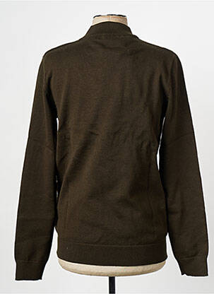 Pull col rond vert SELECTED homme
