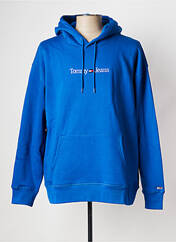 Sweat-shirt à capuche bleu TOMMY HILFIGER pour homme seconde vue
