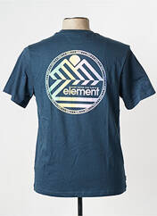 T-shirt bleu ELEMENT pour homme seconde vue