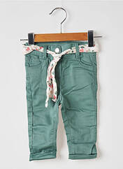 Pantalon droit vert TAPE À L'OEIL pour fille seconde vue
