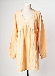 Robe courte col v orange VILA femme