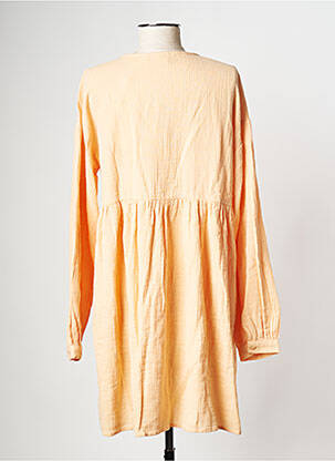 Robe courte col v orange VILA femme