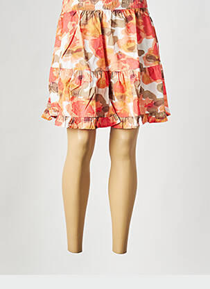 Jupe courte orange VERO MODA femme