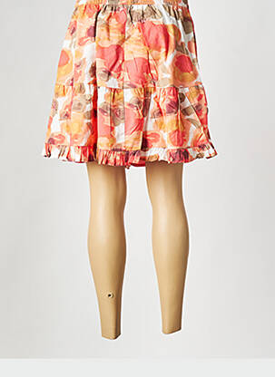 Jupe courte orange VERO MODA femme