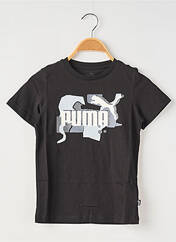 T-shirt noir PUMA pour garçon seconde vue