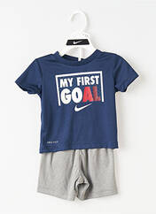 Ensemble short gris NIKE pour garçon seconde vue