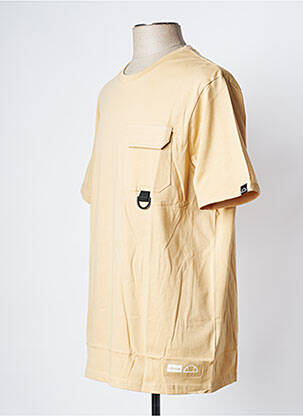 T-shirt col rond beige ELLESSE homme