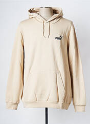 Sweat-shirt à capuche beige PUMA pour homme seconde vue