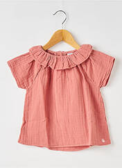 Top rose PETIT BATEAU pour fille seconde vue