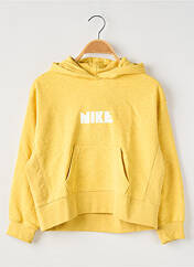 Sweat-shirt à capuche jaune NIKE pour enfant seconde vue