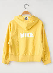 Sweat-shirt à capuche jaune NIKE pour enfant seconde vue