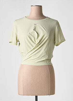 T-shirt col rond vert NIKE femme