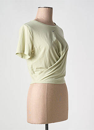 T-shirt col rond vert NIKE femme