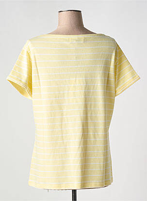 T-shirt col rond jaune MAISON LABICHE femme