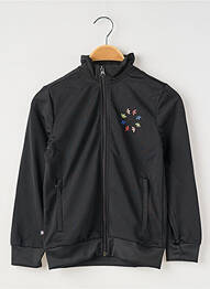 Veste casual col col montant noir ADIDAS enfant