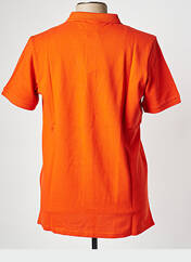 Polo orange KNOWLEDGE COTTON APPAREL pour homme seconde vue