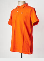 Polo orange KNOWLEDGE COTTON APPAREL pour homme seconde vue
