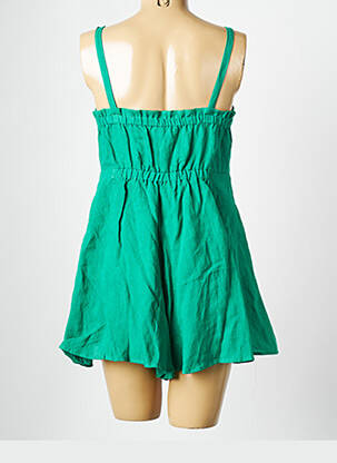 Combishort col v vert THE KORNER femme