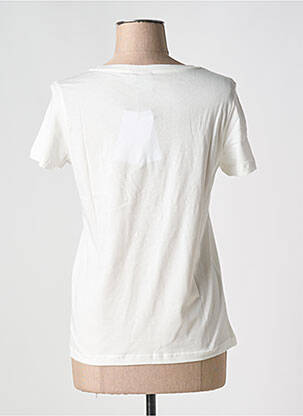 T-shirt col rond blanc ICHI femme