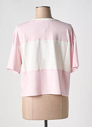 T-shirt col rond rose UGG femme