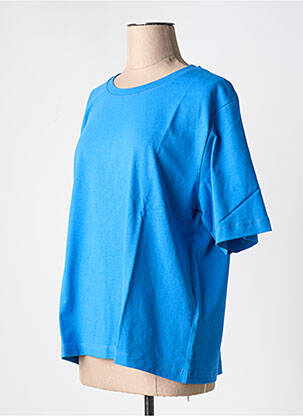 T-shirt col rond bleu B.YOUNG femme