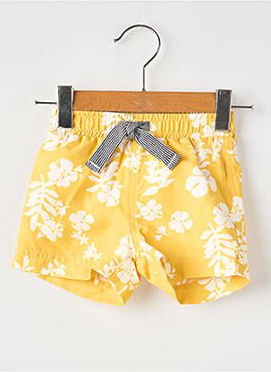 Short de bain jaune PETIT BATEAU pour garçon