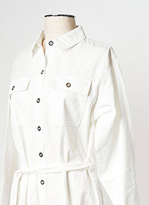 Robe courte blanc NA-KD femme