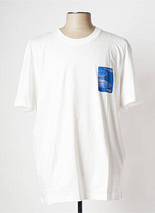T-shirt blanc SELECTED pour homme