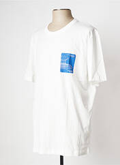 T-shirt blanc SELECTED pour homme seconde vue