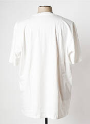 T-shirt blanc SELECTED pour homme seconde vue