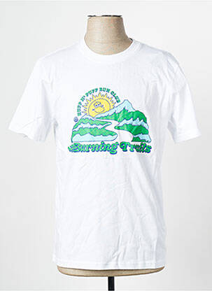 T-shirt col rond blanc ELEMENT homme