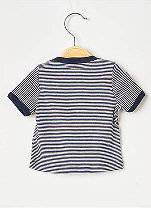 T-shirt col rond noir PETIT BATEAU garçon