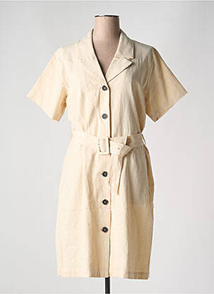 Robe courte beige SELECTED femme