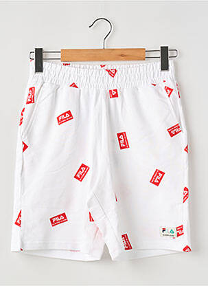 Short blanc FILA garçon