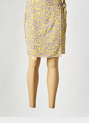 Mini-jupe jaune NOISY MAY femme