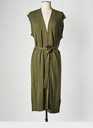 Gilet sans manche col v vert VILA femme